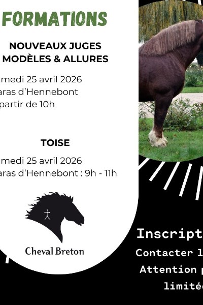 Formations Nouveaux juges et Toise le samedi 25 avril à Hennebont